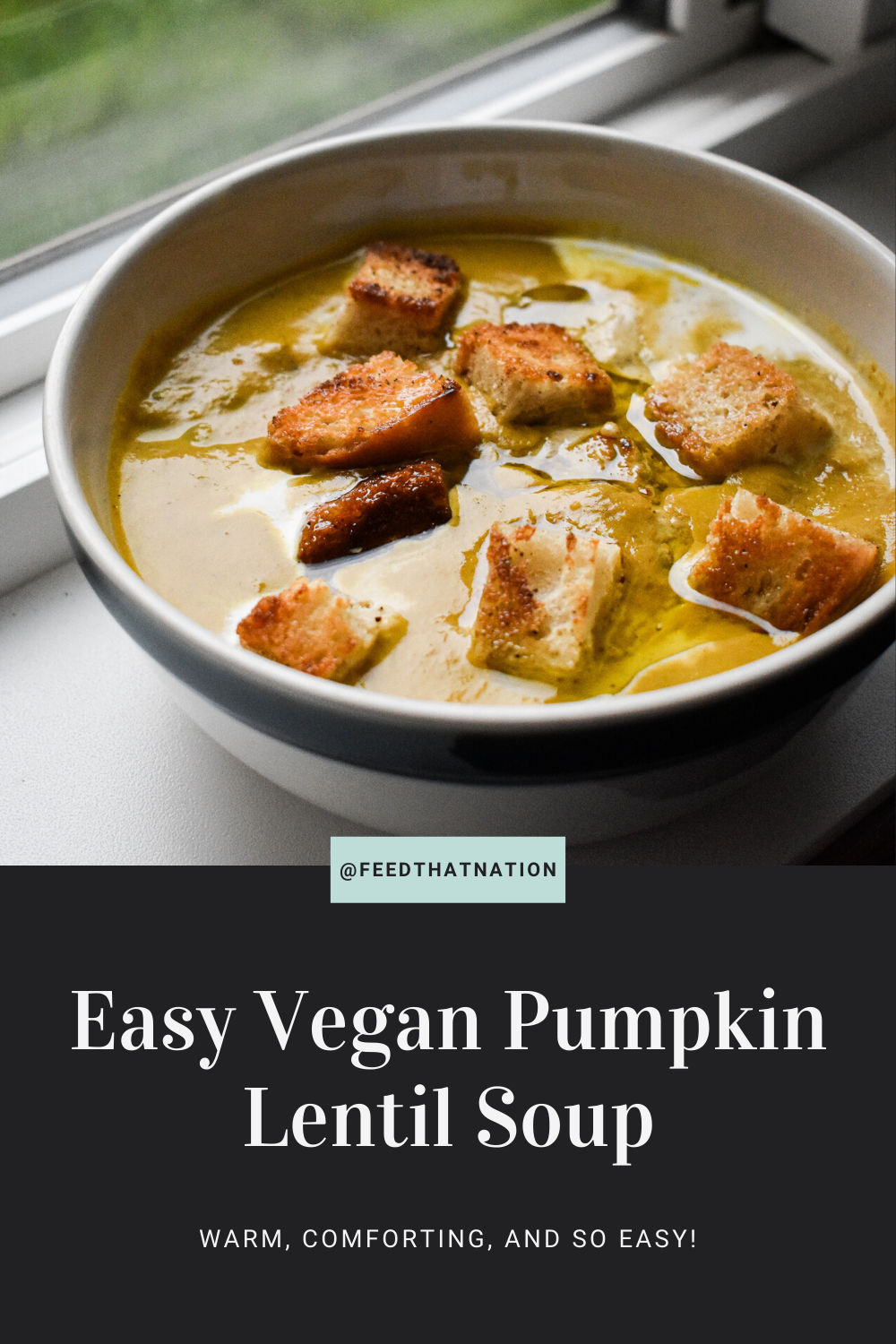 Easy Vegan Pumpkin Lentil Soup